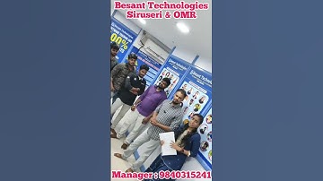 Congratulations Kirupa MG for Getting placed as Software Tester Besant Technologies SIRUSERI Branch