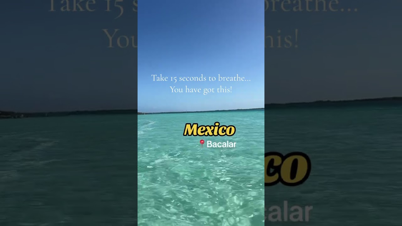 Bacalar, Mexico Seven Colors Lagoon. 