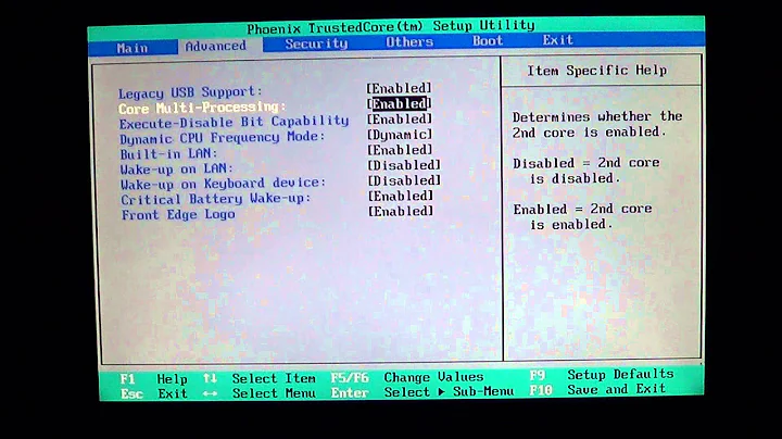 PC Bios Explained - Multicore and Hyperthreading