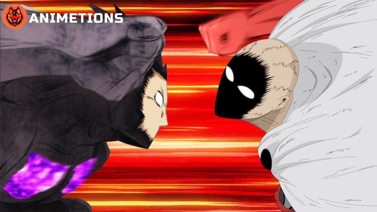 Saitama vs cosmic garou #onepiece #saitama #cosmicgarou #fananime #an