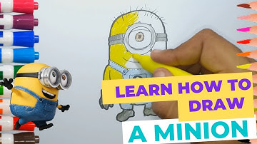 Learn How to Draw a Minion / Minions / Rise of Gru / Drawing Tutorial