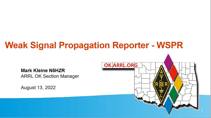 SCARS Meeting: Mark Kleine N5HZR - Weak Signal Propagation Reporter (WSPR)