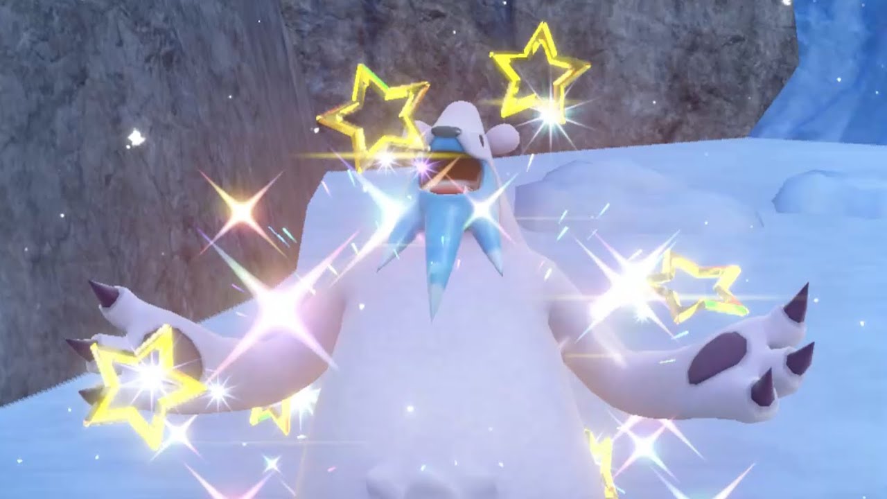 Shiny Beartic 0614 caught in the wild with Mass Outbreak in Pokemon ...