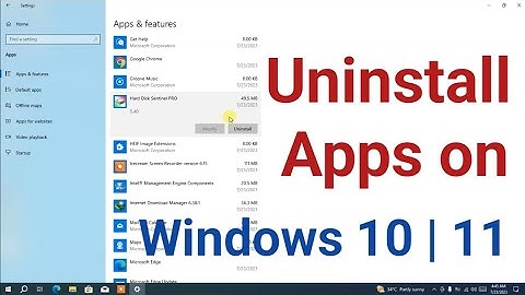 How to Uninstall Program in Windows 10/11 | Uninstall Apps on Windows 10/11