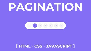 How To Make Pagination Using HTML CSS & JavaScript