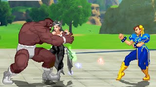 Ryona リョナ Black Zangief Vs Morrigan And Chunli - Mugen Epic Fight ムゲンエピックファイトバトル