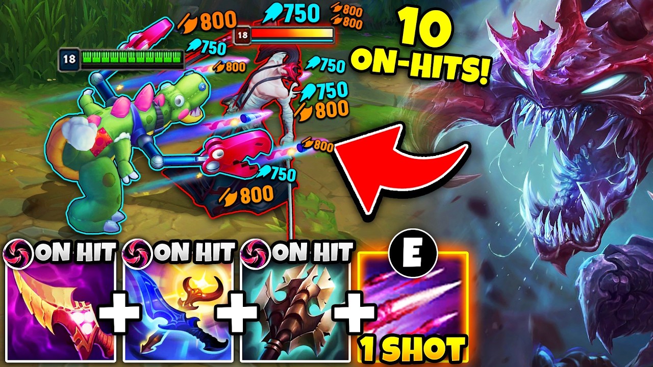 I invented an On-Hit Cho'Gath build and it's actually busted (10 ON-HIT EFFECTS)