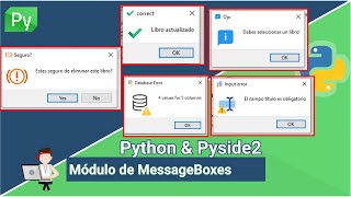 PySide2 - Create your own MessageBox module using the QMessageBox class and Python