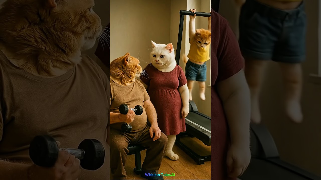 Fat Cat Family’s Transformation 🐾💪 Emotional & Motivational Journey | From Junk Food to Fit Life.