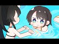 Miosha teaches Subaru how to swim with a dog paddle 【Animated Hololive/ Eng sub】