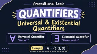Quantifiers in Logic | Universal & Existential Quantifiers | Examples & Easy Explanation |