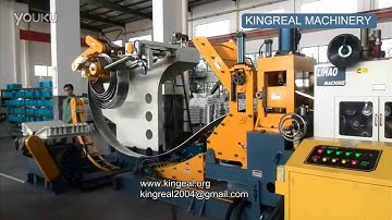 KINGREAL High Precision Servo Feeder, 3in1 (Decoiler, Straightener with Servo Feeder)
