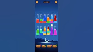 531 level Water sort - color sort game #gameshorts #watercolor #asmr #gameplay #shorts #play