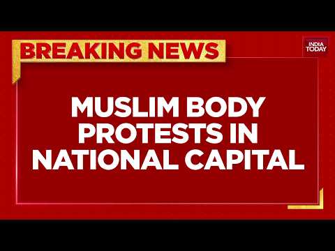 Muslim Body & SP MPs Protest At Jantar Mantar Against Ujjain Shahi Masjib Demolition & CEC Gyanesh