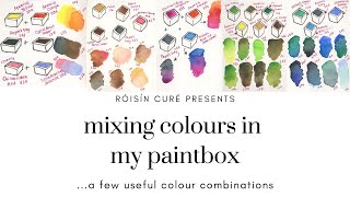 Mixing Colours In My Paintbox...A Few Useful Colour Combinations