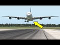 A380 Landing Gear Failure While Emergency Landing