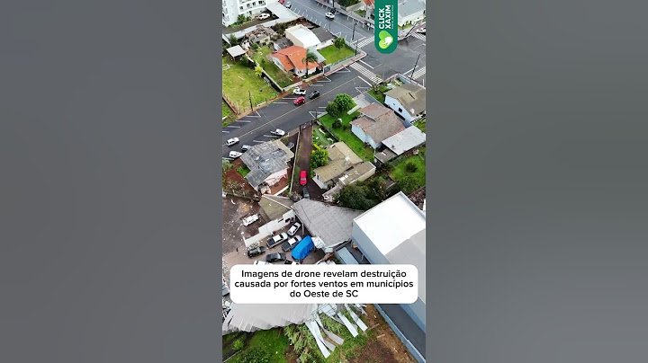 Imagens de drone revelam destruição causada por fortes ventos em municípios do Oeste de SC