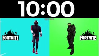 10 Minute Fortnite Dancing themed Countdown Timer