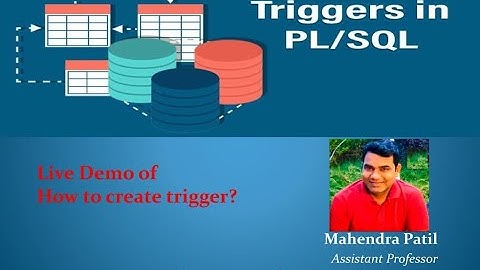 #Trigger #SQL How to create trigger in SQL | Trigger for insert, update and delete in SQL Live Demo