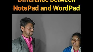 Different between Notepad and Wordpad by #manita #wordpad #notepad #ncit #nbce #manojsir #giddi