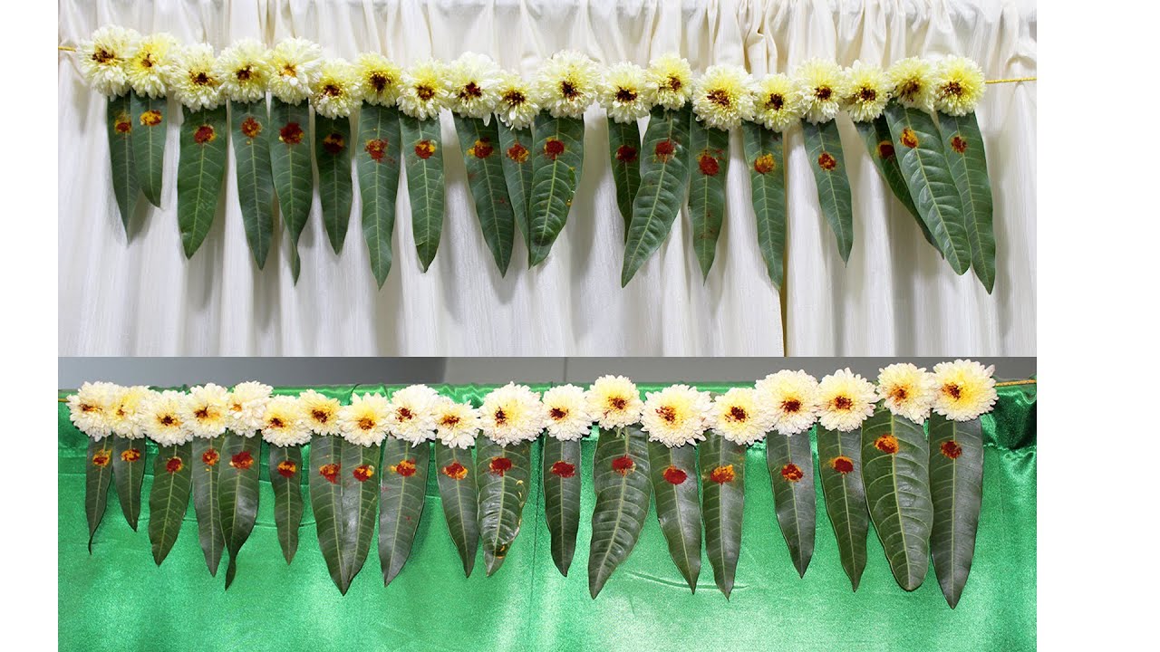 Mango Leaf Toran For Diwali Festival | DIY | Flowers | 2022 - YouTube