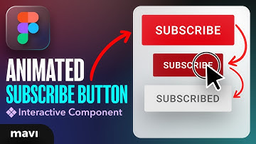 Create The Youtube SUBSCRIBE Button in Figma (Interactive Component Tutorial)