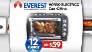 Horno electrico Everest EV-45E 45 Lts. - Alperin, seriedad, responsabilidad  y garantía