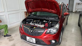 Vinfast Fadil bản BASE sản xuất 2021 màu đỏ cam chạy 4 vạn km sai tặng xe