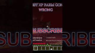 Best xp farm gone wrong||#funny #minecraft #minecraftmemes #farming