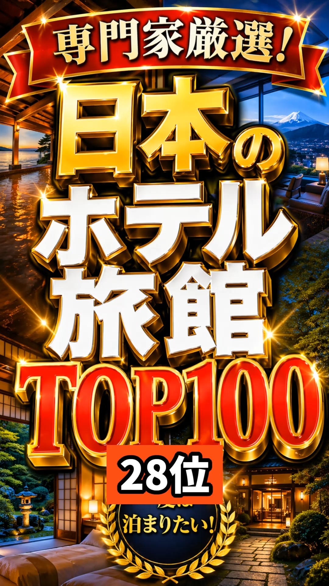 Ranked #28] Top 100 Japanese Hotels and Ryokans Selected by