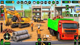 City Road Construction Simulator 3D 🚧 | Heavy Excavator & Truck (Android Gameplay) screenshot 4