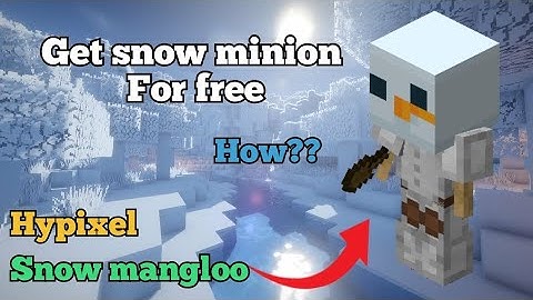 Getting snow minion is easy in  Hypixel, wenpixel skyblock in Minecraft...pocket edition, #wenpixel