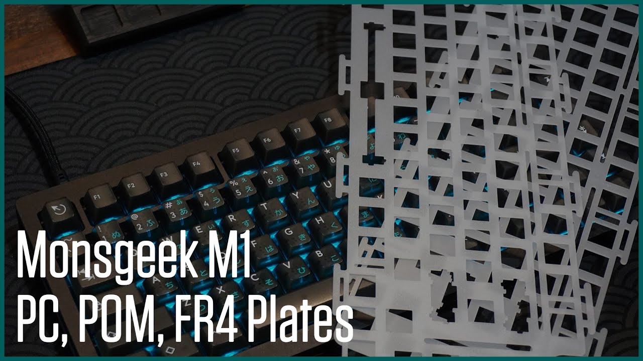 Monsgeek M1 (Modded) Plate Comparison | Polycarbonate, POM, and
