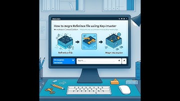 Microstation CONNECT Edition: How To Merge Reference File Using Key-In (Merge Into Master)