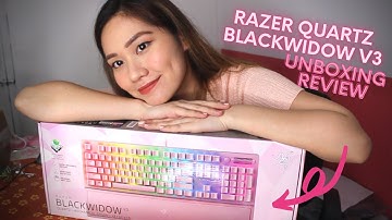 RAZER QUARTZ BLACKWIDOW V3 UNBOXING REVIEW