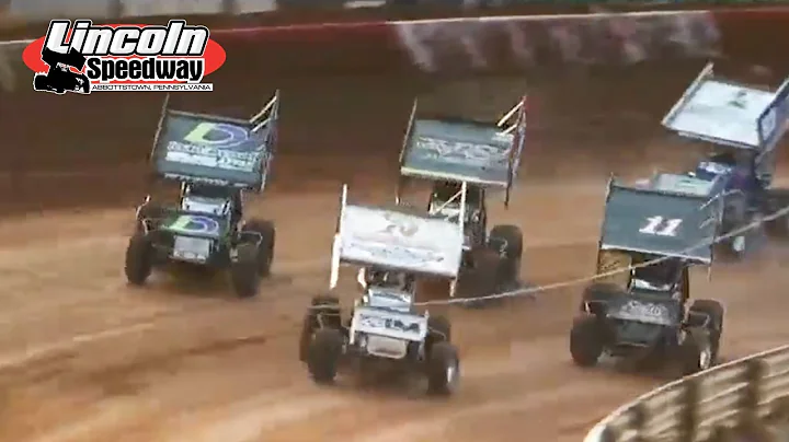 Leader Tracked Down In Traffic | 410 Sprint Car Feature at Lincoln Speedway 3.5.2022