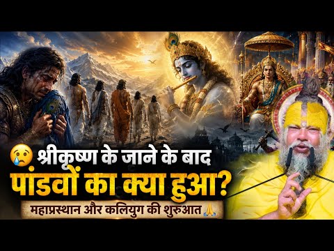 😢 श्रीकृष्ण के जाने के बाद पांडवों का क्या हुआ? | महाप्रस्थान और कलियुग की शुरुआत 🙏