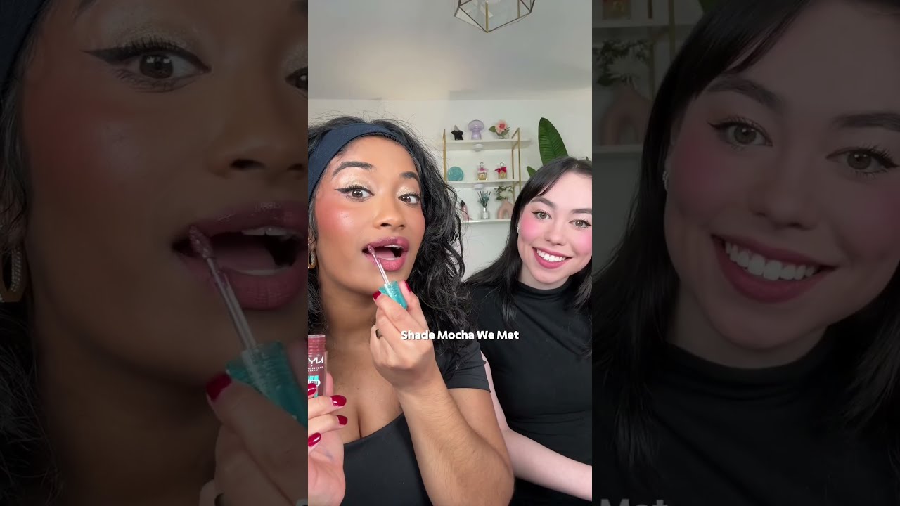 COLOR THEORY TEST With The VIRAL NYX Lip I V Gloss Stains Jazlmao