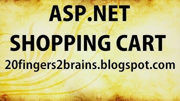 Part 15 C# ASP.net Shopping Cart with Database eCommerce Project