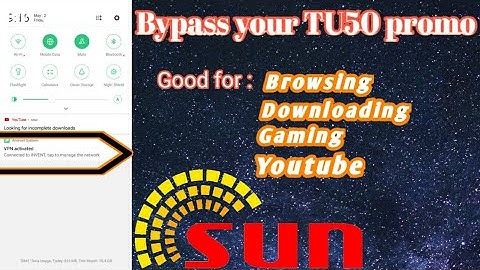 Bypass your SUN TU50 Promo para Unli Net + Lifetime Setup