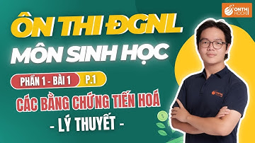 Sinh lớp 12 - Chủ đề 1: B1: Các bằng chứng tiến hoá (LT1) - ÔN THI ĐGNL HN, HCM