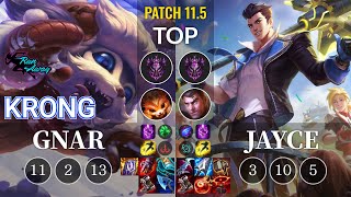 RNW KronG Gnar vs Jayce Top - KR Patch 11.5