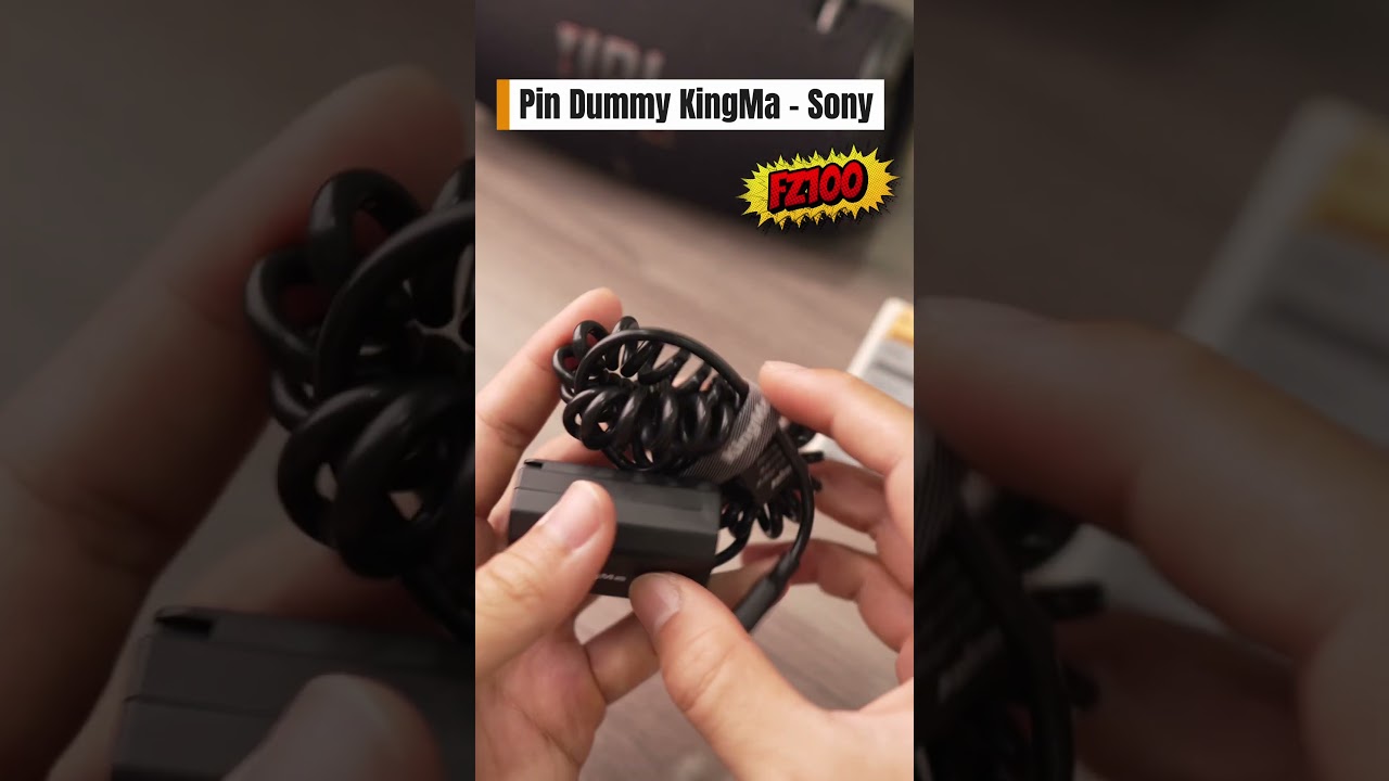 🎥 PIN DUMMY Fz100 - KingMa - Pin Ảo cho Sony Zve10ii, 6600, 6700... #pinao #sonyalpha #zve10 #zve10ii — Video review, click xem trên YouTube