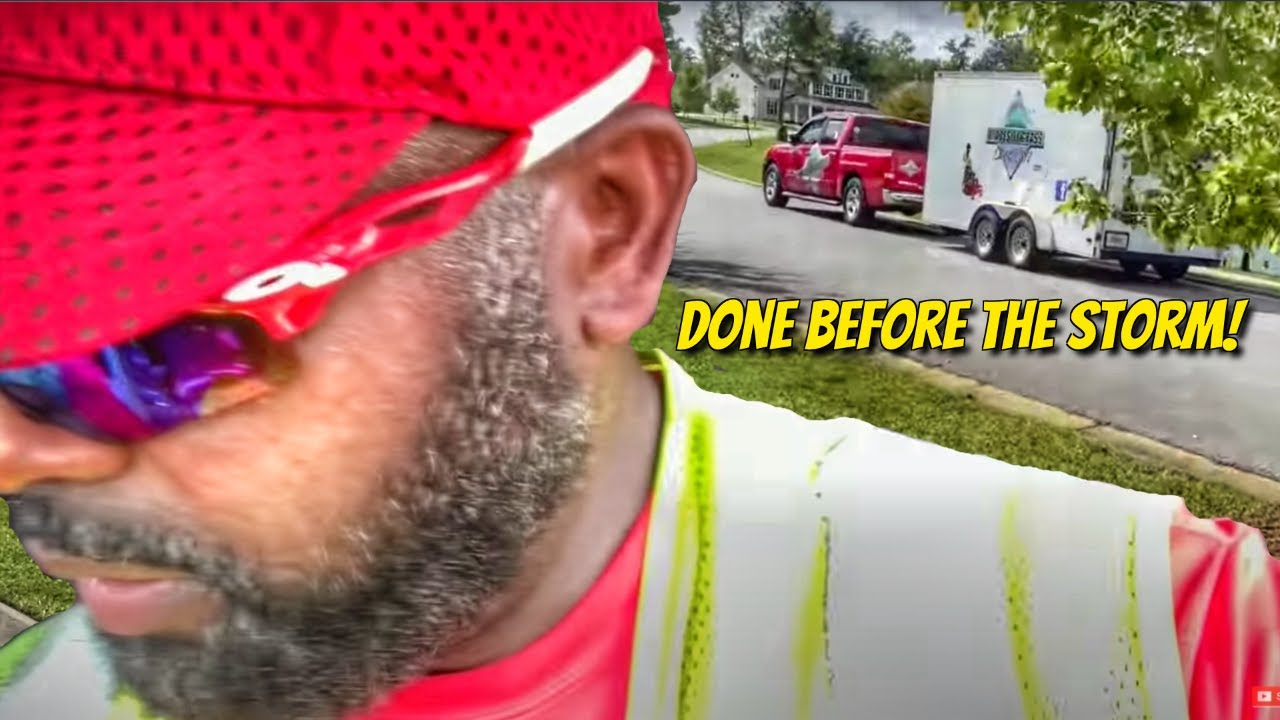 VLOG: We have to get 12 lawns mowed before the storm - YouTube