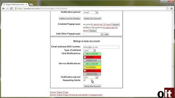 RAW Footage for Setting Sysnews Nagios notifications for E-mail and IM