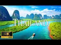 FLYING OVER THAILAND (4K Video UHD) - Relaxing Music With Beautiful Nature Video For Stress Relief