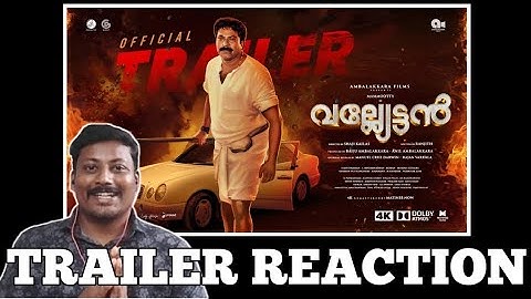 Vallyettan 4k Official Trailer Reaction | Mammootty, Shobana | Shaji Kailas | Renjith