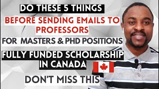 How to Contact Supervisors For MSc & PhD in Canada | How to Get FAST RESPONSE TO EMAIL to Professors