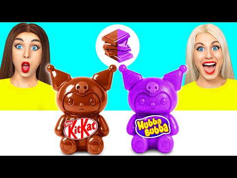 Bubble Gum vs Chocolate Food Challenge | Amazing Food Challenges by Choco DO