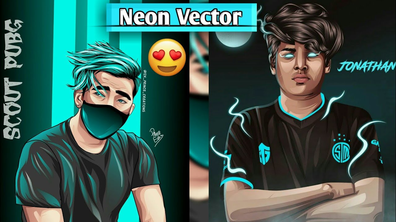 Vector Illustration In Android Scout Pubg Neon Ar Youtube Shorts Fan Art Youtubeshorts Shorts Youtube